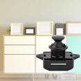 thumbnail image 2 of lote De 5 Serrures Bouton Poussoir Noires, Boutons Sans Cl Pour Serrures De Porte D'armoire, Pour Bateaux De Camping Caravane Caravane, 2 of 5