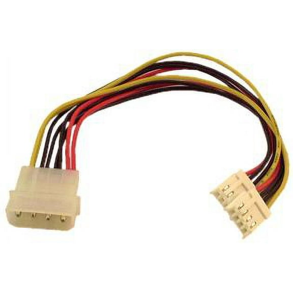 IEC L1066 5.25 inch to 3.5 inch Disk Drive Power 'Y' Splitter Cable 6in