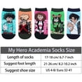thumbnail image 3 of Roffatide Anime My Hero Academia Ankle Socks 5 Pairs Low Cut Socks Cosplay No Show socks For women men, 3 of 5
