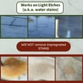 thumbnail image 3 of Marble Etch Remover Polishing Powder – Restores Light Etches on Marble, Travertine, Limestone & Calcite Stones – Easy DIY Use – No Special Tools, 1 oz. for Small Areas, 3 of 5