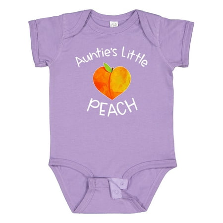 

Inktastic Auntie s Little Peach Cute Peach Heart Gift Baby Boy or Baby Girl Bodysuit