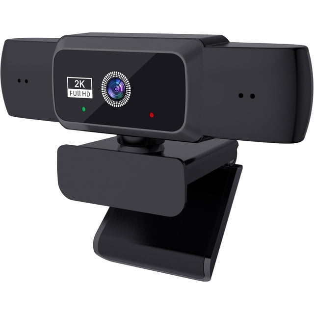 1080P Webcam with mic, Noise Cancellation, Wide-Angle Lens, Auto Light Correction, Plug & USB Webcam for Laptop, Desktop, PC, , Zoom, Skype, Streaming