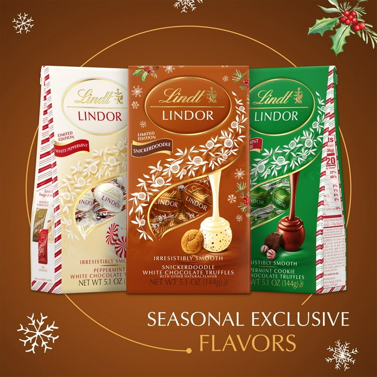 2 pack) Lindt LINDOR Snickerdoodle White Chocolate Christmas Candy