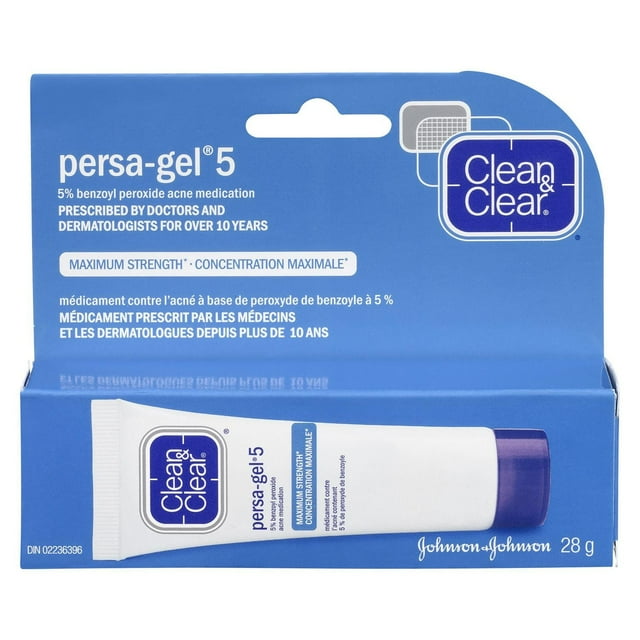 Clean & Clear Persa-Gel 5, 5% Benzoyl Peroxide, Maximum Strength Acne Medication