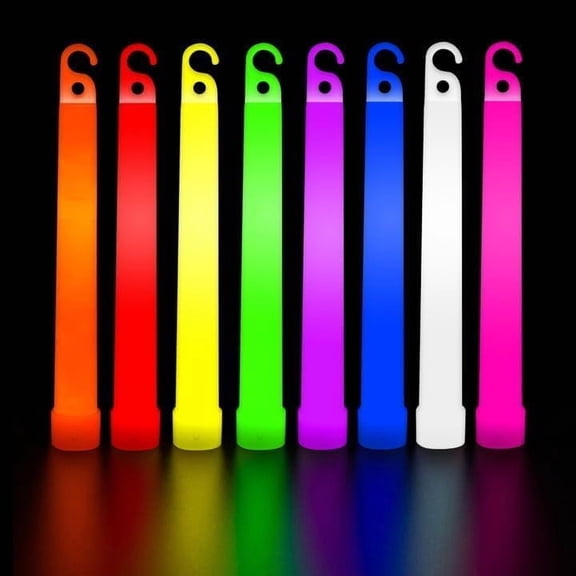 Glow Sticks Party Favors - Waterproof Nontoxic - 30 Count, 6 Inch