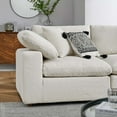 thumbnail image 4 of Modular Sectional Sofa Couch, Ivory White, Fabric, Living Kitchen Cafe Bistro Hospitality Restaurant, Modern Contemporary HB34775, 4 of 5