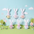 thumbnail image 4 of zhangmingg Hanging Party Doll Cute Rabbit Garden Decoration Set of Six Adorable Springtime Ornaments, 4 of 6