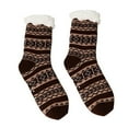 thumbnail image 1 of oqasdz Men's Fuzzy Ripple Slipper Socks Warm Comfortable Soft Knitted Non Winter Socks, 1 of 3