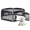 thumbnail image 1 of Parque de juegos para perros HealSmart de 6 paneles, 24 de plástico, para perros pequeños y medianos, 1 of 7