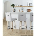 thumbnail image 4 of LumiSource Hank 30" Fixed-Height Barstool - Set of  2, 4 of 10