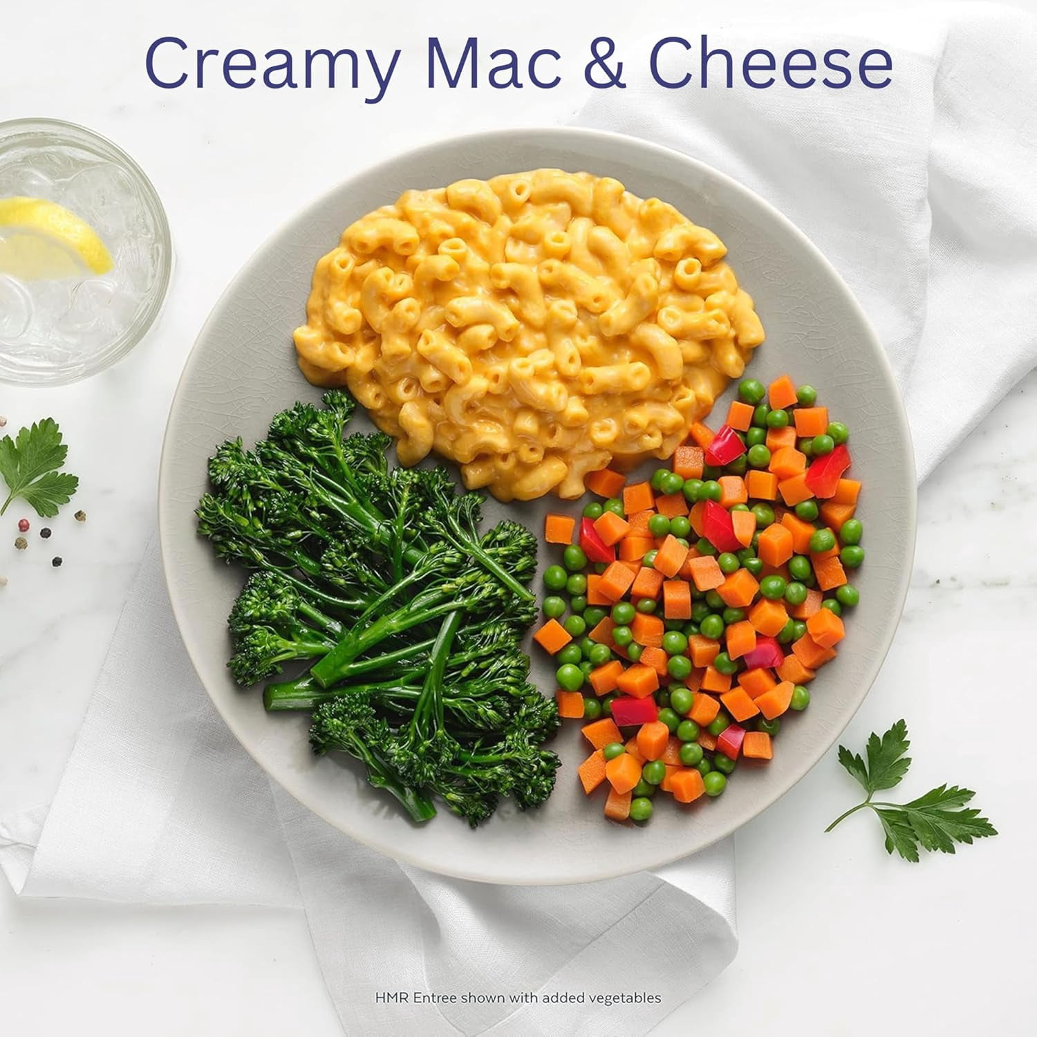 HMR Entrees Meals 5-Pack Variety | Low Calorie Premade Microwave Meals for Weight Loss | Ready to Eat Dinner | Includes Mac & Cheese, Penne Pasta, Turkey Chili, Cheese Basil, Beef Stroganoff
