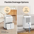 thumbnail image 5 of KNKA Pro Dehumidifier for Home and Basement, MAX 34 Pints (DOE) Dehumidifier with Drain Hose, Up to 2500 Sq.Ft., Smart Humidity Control, Auto Defrost, Quiet Operation, 24H Timer, 5 of 12