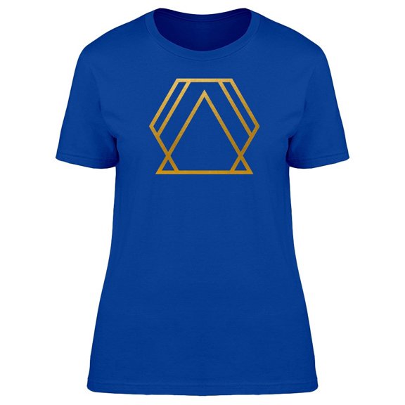 Golden Geometric Triangle Tee Men's -Image by Shutterstock