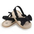 thumbnail image 5 of Zwiiyzr Unisex Baby First Walking Shoes 0-15 Months Infant Slingback Sandals Toddler Boys Girls Shoes Soft Sole Non-Slip Toddler Sandals Black, 5 of 9