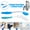 White+Blue, variant on HQinX Foldable Butt Wiper: 15.7" Toilet Wiping Aid with Adhesive Hook & Carry Bag – Bathroom Personal Care Reaching Tool