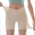 thumbnail image 2 of Gibobby Leggings gluteos deportivo Características los pantalones bóxer cintura alta con realce cadera algodón para mujer:（Beige， L), 2 of 5