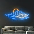 thumbnail image 5 of Handmadetneonsign Sun Wave Neon Sign, Wave Sun Led Sign, Sunset Led Light, Ocean Island Neon Light, 5 of 5