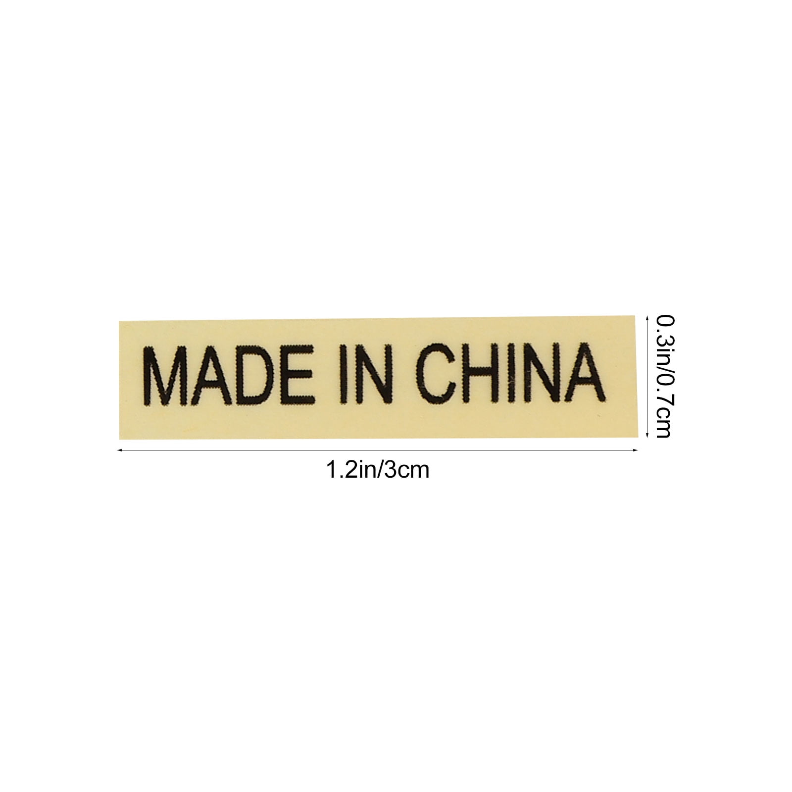 Made in china stickers 4000pcs Transparent Background Black Word Made