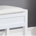 thumbnail image 4 of Roundhill Furniture Rouen Storage Bench, White, 4 of 6