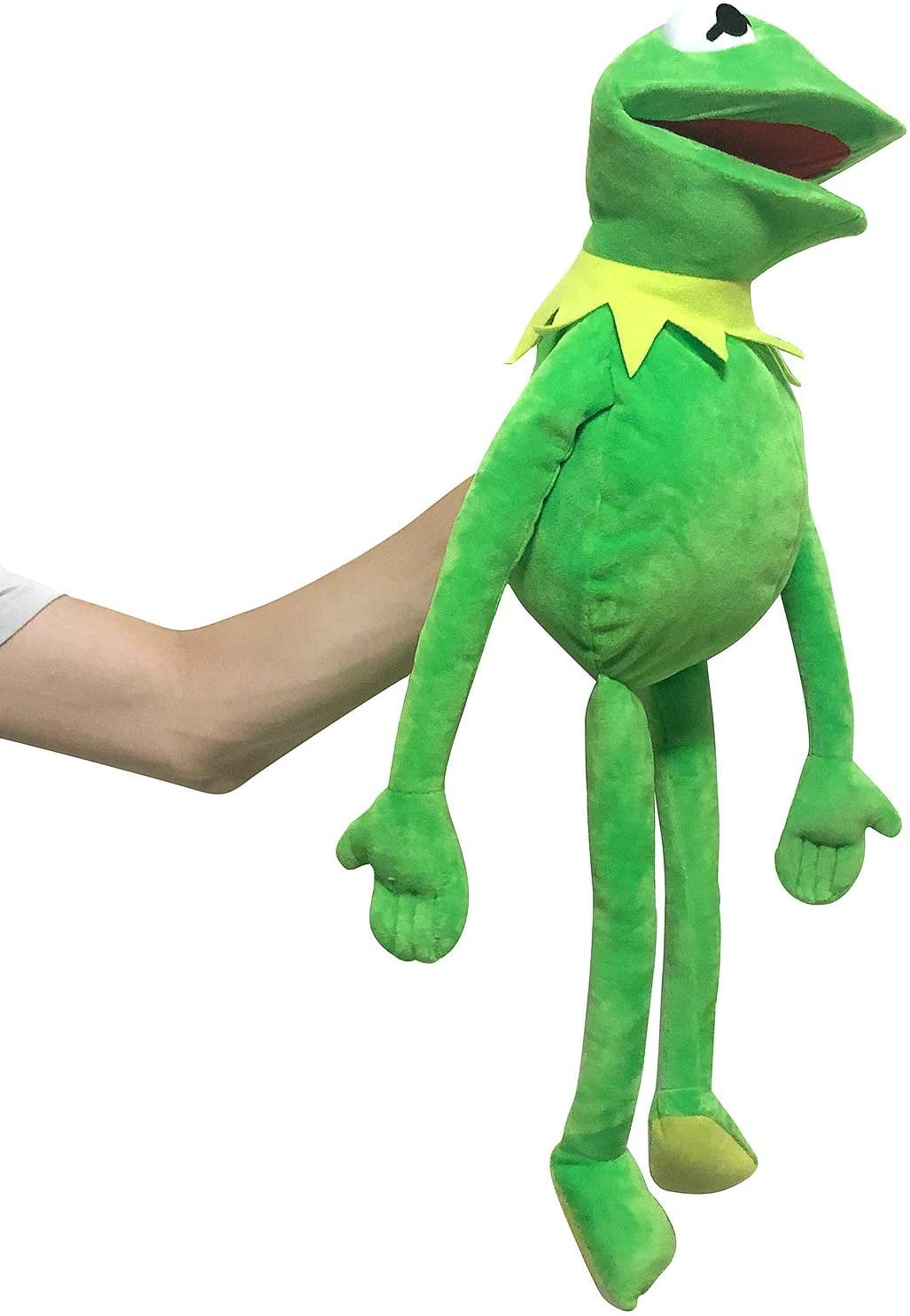 Snuggle Toy 10" Sitting Pond Frog Soft Stuffed Plush Full Body Hand Puppet 