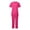 Hot Pink, variant on Scrub Tops and Pants with Pockets 2 Piece Nurse Working Uniforms Soft Stretch Athletic Women's Clothing Sets Scrub Tops and Pants Blue L