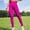 Hot Pink, variant on Women Solid Color Seamless Knit Peach Gym Pants High Waist Belly Tight Gym Pants Stretch Yoga Pants Soft Loose Yoga Pants for Women Hard Tail Yoga Pants