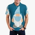 thumbnail image 3 of Balery Nurse Doctor Gnomes Printed Men’s Short Sleeve Polo Shirt, Midweight Men's Shirt,Golf Polo shirts -Small, 3 of 9