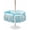 Turquoise, variant on Outdoor Tablecloth with Umbrella Hole for Patio/Picnic/Party/Camping, Turquoise Scallop Coastal Waterproof Table Cloth Rectangle Table Cover Washable, Summer Beach Nautical (52"x 70")