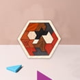 thumbnail image 4 of Rompecabezas de madera Tangram, rompecabezas educativo, rompecabezas geométrico Tangram 16 bloques, 4 of 5