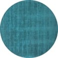 thumbnail image 1 of Ahgly Company Indoor Round Solid Light Blue Modern Area Rugs, 5' Round, 1 of 4