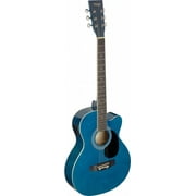 Stagg SA20ACE BLUE Auditorium Cutaway Acoustic-Electric Guitar - Blue
