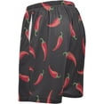 thumbnail image 4 of FREEAMG Red Chili Pepper Pattern Men's Pajama Pants Shorts Sleepwear Lounge Pajama Bottoms, 4 of 7