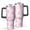 Black, variant on 40oz Tumbler with Handle and Straw, Vacuum Insulated Stainless Steel Travel Mug, Fits Car Cup Holder, Daisy Floral Print