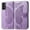 Light Purple, variant on Dteck for Samsung Galaxy A14 5G Case, Embossed Butterfly Pattern PU Leather Folio Flip Case with Credit Card Slots Wrist Strap for Samsung A14 5G,Light Purple