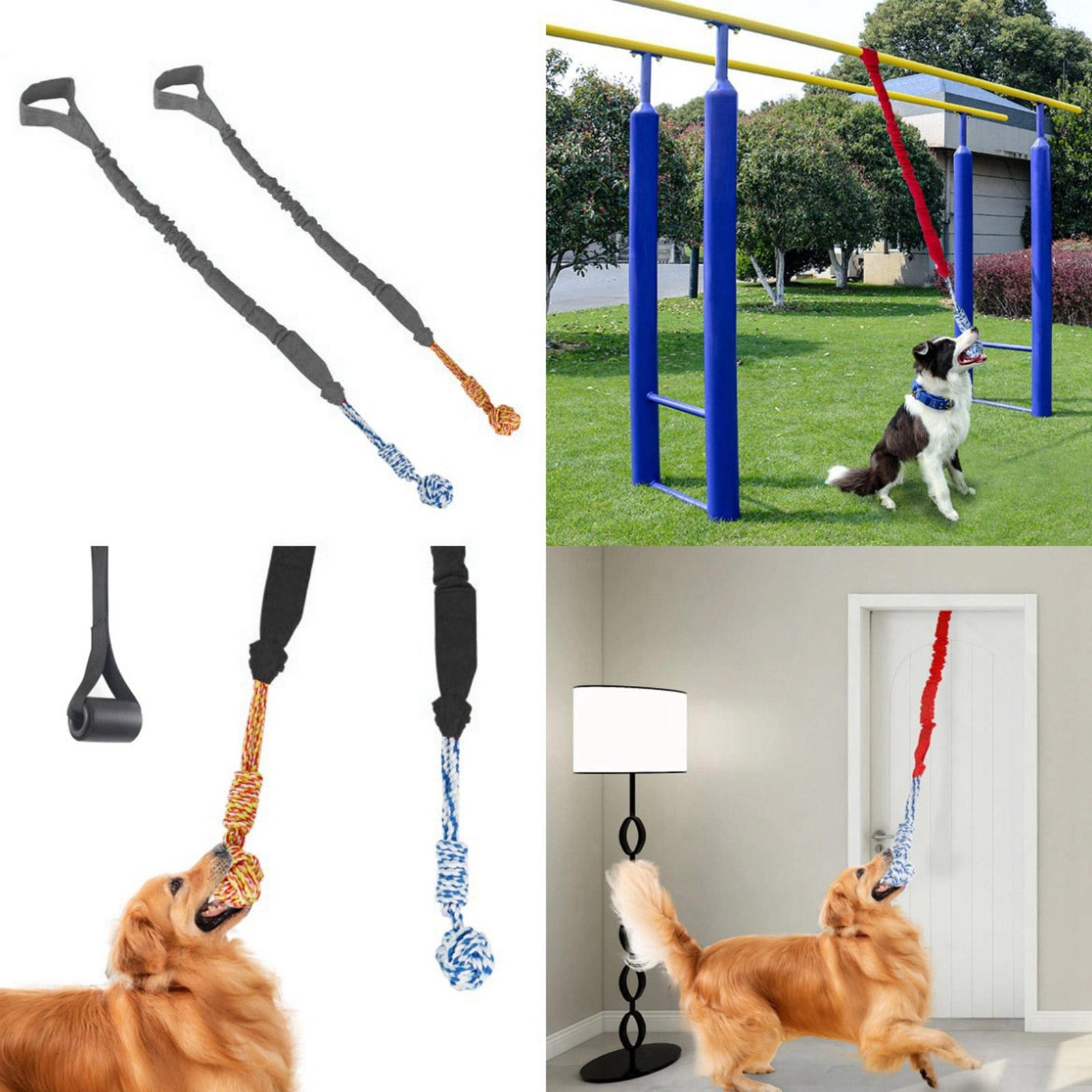 Interactive Dog Chew Toy for Indoor Play and Teething with Tug Rope Design Suitable for