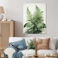 thumbnail image 2 of Designart "Minimalism Ferns Verdant gracefulness II" Ferns Metal Wall Art, 2 of 5