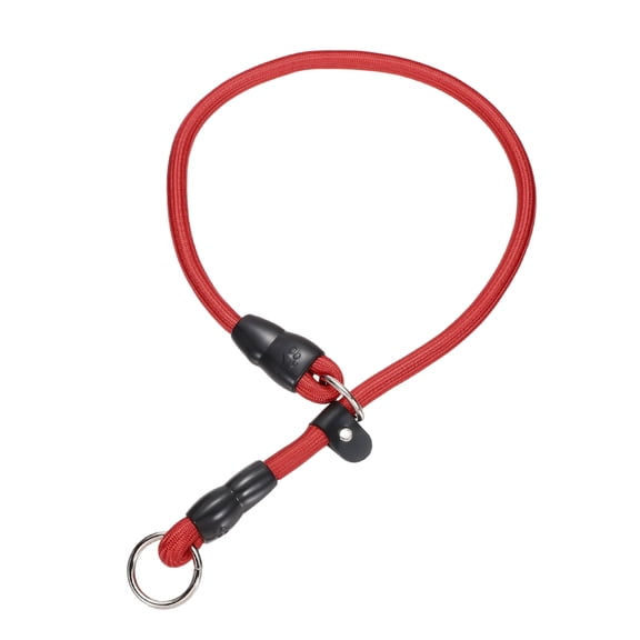 Uxcell Dog Slip Collar No Pull Training Collar with Adjustable Stopper  L-26" Red