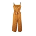 thumbnail image 5 of Inevnen Womens Crossed V Neck Jumpsuits Summer Casual Polka Dot Romper Long Pants, 5 of 6