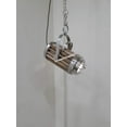 thumbnail image 3 of Modern Industrial Wave Nautical Wooden Chrome Pendant Lamp Hanging Ceiling Light, 3 of 4