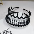 thumbnail image 6 of HBlife Fashion Non Slip Hairbands with Teeth for Women, Black, 7 Pack, 6 of 7