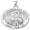 White Gold, variant on Saint Stanislaus Kostka - 2/3 Inch Size of Dime, Sterling Silver