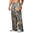 thumbnail image 4 of LTTVQM Leaf Print Camouflage Full Length Pants for Men 2026 Versatile Woodland Camo Dual Side Pockets Relaxed Fit Casual Walking Trousers Camel L, 4 of 7