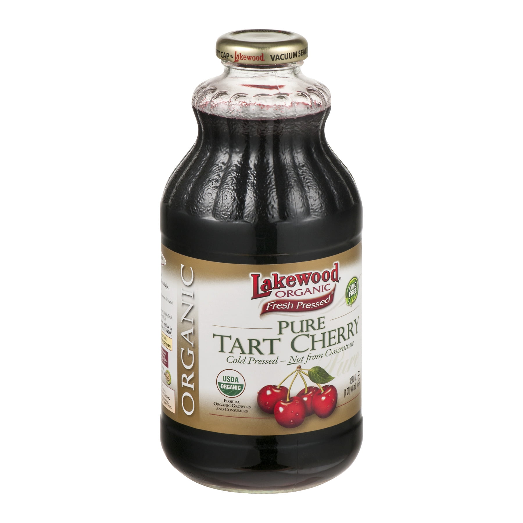 Lakewood Organic 100% Pure Tart Cherry Juice, 32 Fl Oz