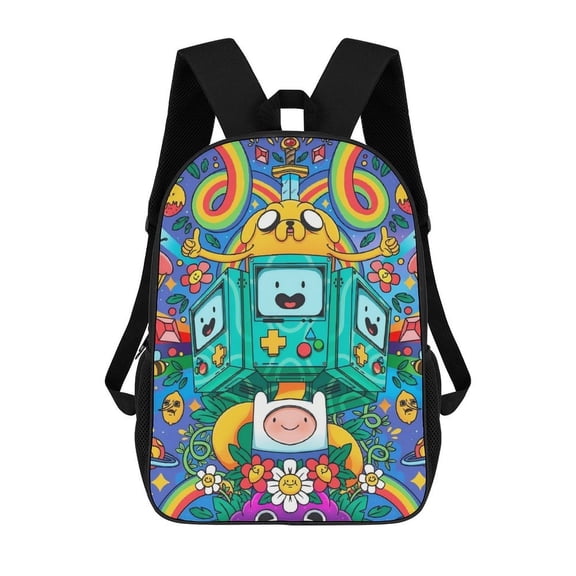 Adventure Time Large capacity travel backpack/laptop backpack 17inch