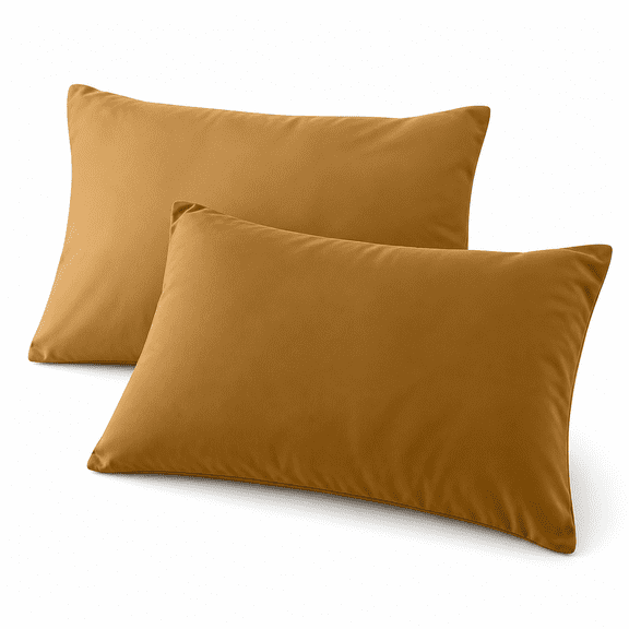 FURVENA 2026 New Luxury Goose Feathers Down Pillow Queen Size,Hotel Quality Fluffy Bed Pillow,Soft Pillow for Sleeping,Organic Cotton Cover (5.91X2.76X0.78",Pack of 2)