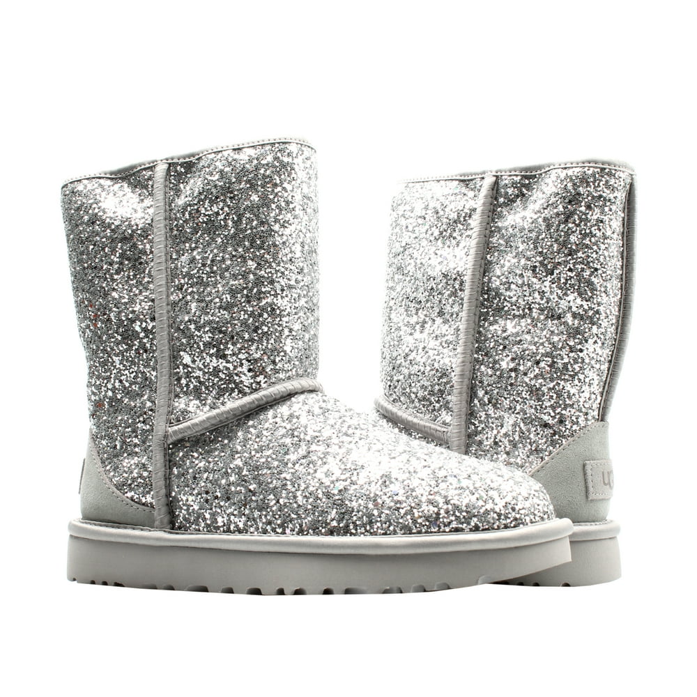 silver uggs metallic