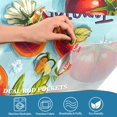 thumbnail image 4 of Yayeee Kitchen Valance Rod Pocket 54" x 18" Living Room Window Curtain, Green Tomatoes, 4 of 6