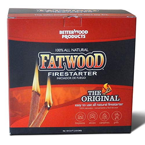 Better Wood Products Fatwood Firestarter Box 10-Pounds - 093010 -  Walmart.com