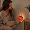 thumbnail image 6 of Acrylic Pumpkin Decor Halloween Night Light, Pumpkin Halloween Wall Decor Lamp in Wall, Vintage Halloween Lights for Bedroom Bathroom Wall, 6 of 7
