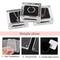 thumbnail image 4 of 6 pcs Acrylic Ring Box with Velvet 2.3x2.3inch Transparent Crystal Ring Gift Boxes with Magnetic Clasps for Wedding Proposal Jewelry Presentation Gift Box for Rings Earrings for DIY, 4 of 7